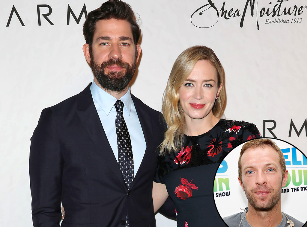 John Krasinski, Emily Blunt, Chris Martin John Krasinski, Emily Blunt, Chris Martin